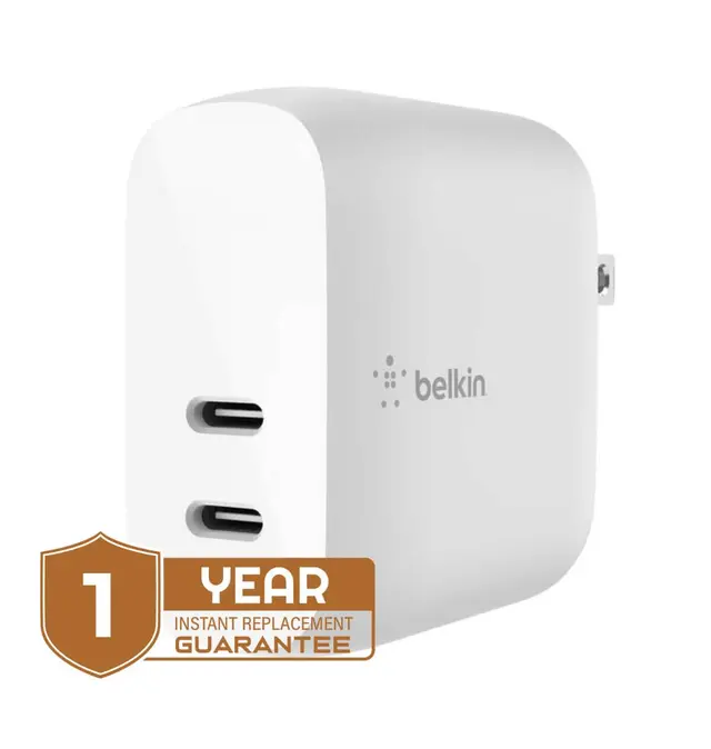 Belkin Boost Charge Dual USB C PD Wall Charger 40W