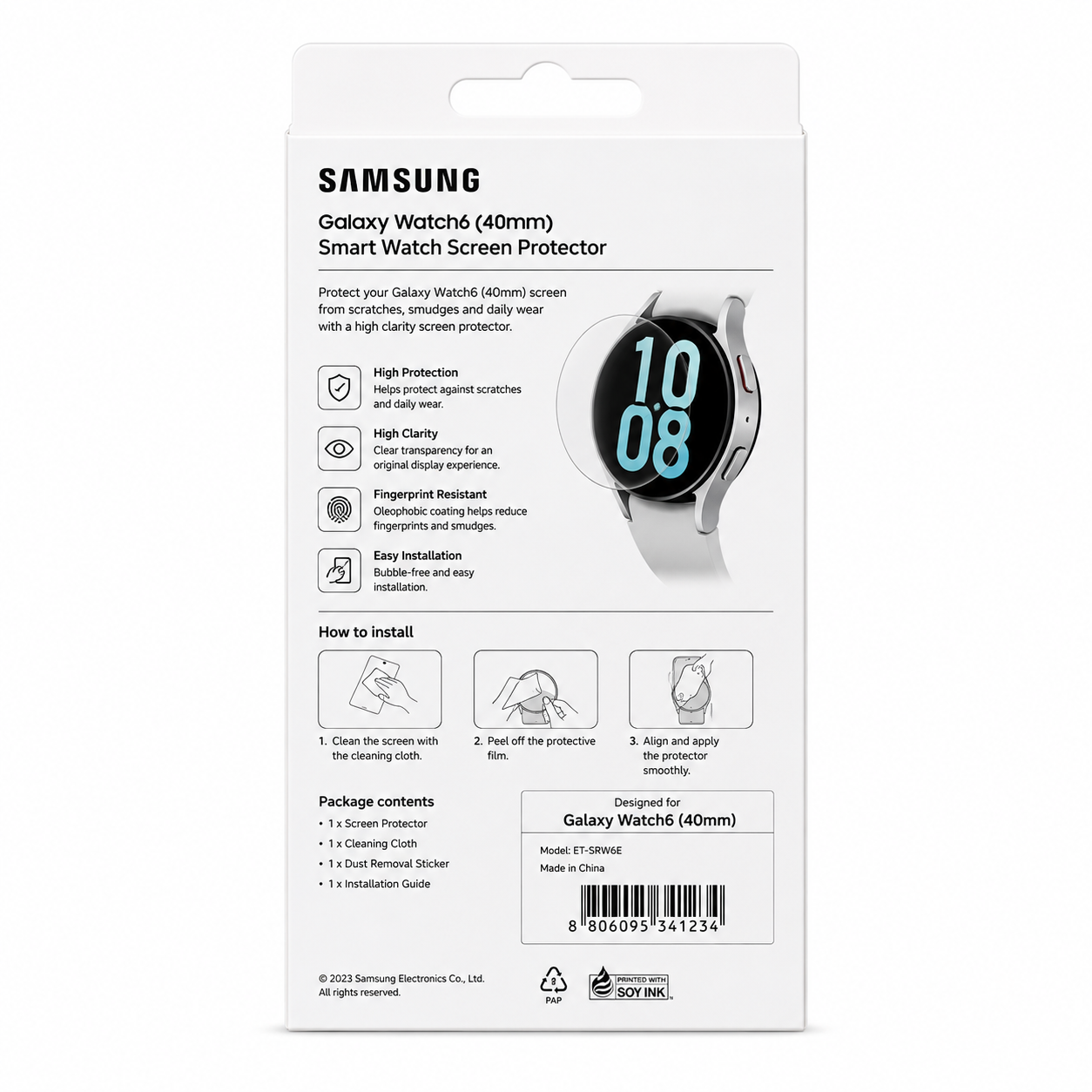 Samsung Galaxy Watch 6 40mm Smart Watch Screen Protector photo 2