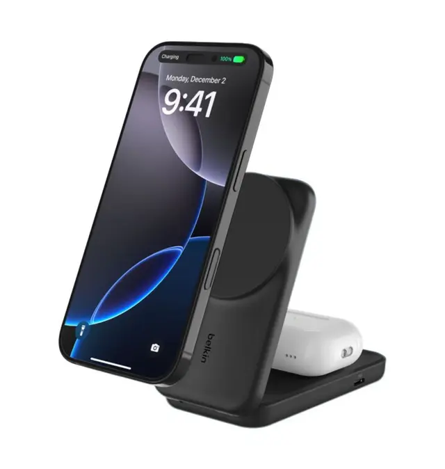 Belkin UltraCharge 2-in-1 Foldable Magnetic Charger with Qi2 25W